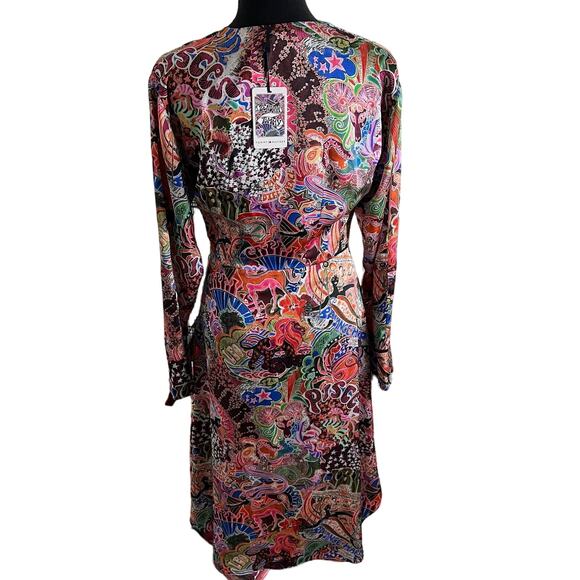 Zendaya x Tommy Hilfiger Zodiac Print Satin Dress 6 Women’s Multicolor. - Picture 3 of 7